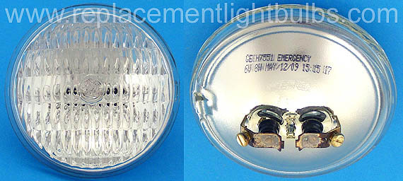 GE H7551 6V 8W Emergency Halogen Sealed Beam Lamp Replacement Light Bulb