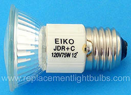 JDR75/SP JDR+C 120V 75W E26 Cover Glass 12 Degree Spot Light Bulb Replacement Lamp