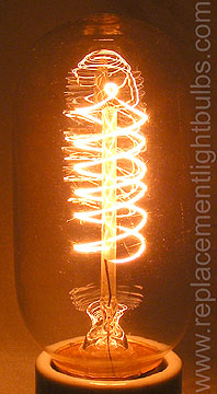 Novelty 40W T14 with Sprial Filament Lit Up