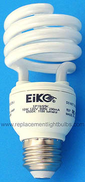 Eiko SP19/65K 19W 6500K Daylight Compact Fluorescent Light Bulb