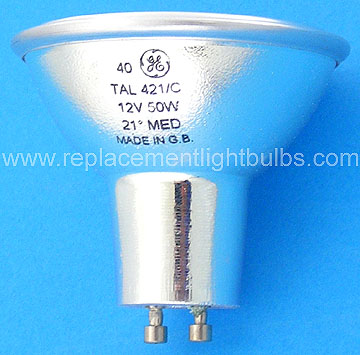 TAL421/C 50MR16/Q/20°/TL 12V 50W Lamp, GE Replacement Light Bulb