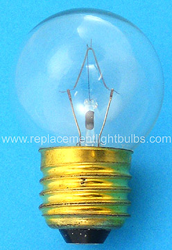 Zampa Silver 2360EC 120V 60W G14 Clear Globe Medium Screw Base Light Bulb