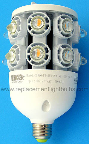 Eiko C0820-PT-25W-23K-N61-E26-DN-W LED 25W 120-277VAC 2300K Post Top LED Replacement Light Bulb