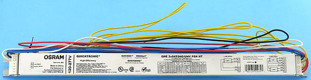 Osram Quicktronic QHE 2x54T5HO/UNV PSN HT 120-277V 1x 2x F54T5/HO Fluorescent Lamp Ballast