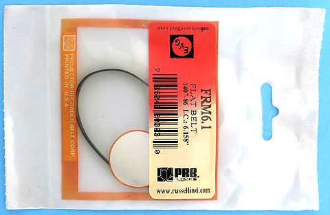 PRB FRM6.1 6.158 Inch Flat Rubber Replacement Projector Belt