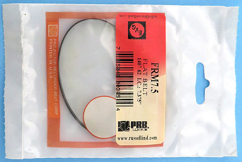 PRB FRM7.5 7.375 Inch Flat Rubber Replacement Projector Belt