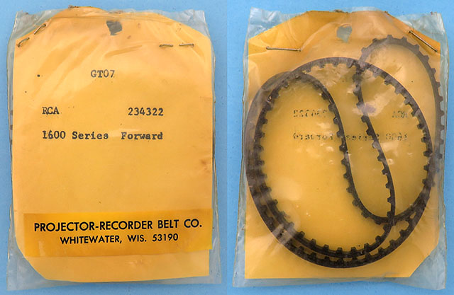 PRB GT07 RCA 234321 21 Inch IC .1795 Inch Wide Teethed Projector Belt