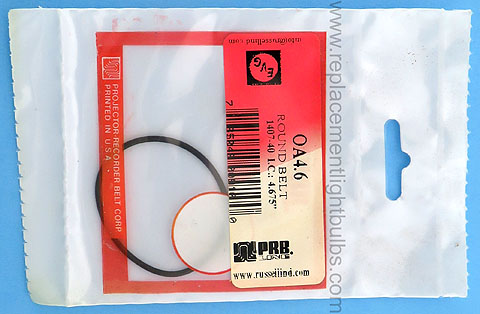 PRB OA4.6 4.675 Inch IC .064 Inch Thick Round Rubber Replacement Projector Belt