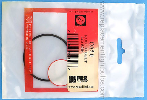 PRB OA5.0 5 Inch IC .064 Inch Thick Round Rubber Replacement Projector Belt