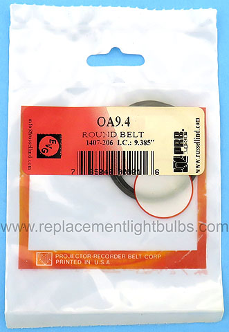 PRB OA9.4 9.385 Inch IC .072 Inch Thick Round Rubber Replacement Projector Belt