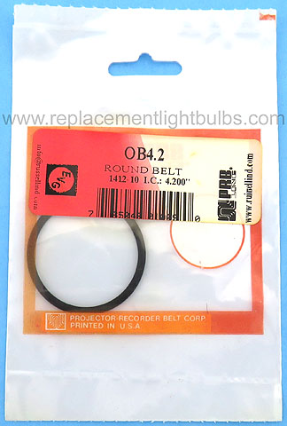 PRB OB4.2 4.2 Inch IC .1 Inch Thick Round Rubber Replacement Projector Belt