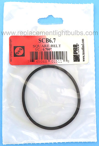 PRB SCB6.7 6.7 Inch IC .09 Inch Thick Square Replacement Projector Belt