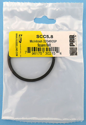PRB SCC5.8 5.8 Inch IC .1125 Inch Thick Square McIntosh 320490SP Replacement Belt