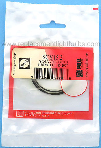 PRB SCY15.2 15.2 Inch IC .06 Inch Wide Square Rubber Replacement Projector Belt