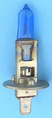 01003B H1 12V 55W Bright White Blue Coated Light Bulb