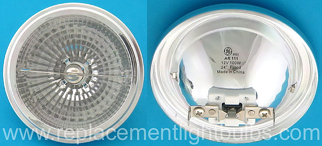 GE 100AR111/FL24 AR111 12V 100W 24 Degree Flood Light Bulb Replacement Lamp