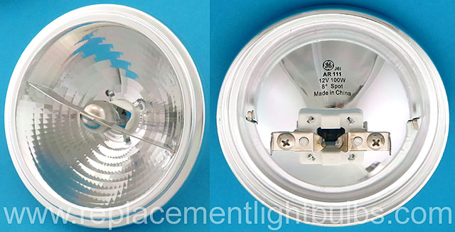 GE 100AR111/SP8 12V 100W 8 Degree Spot Light Bulb Replacement Lamp