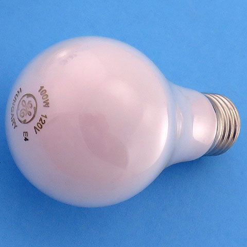 GE 100A/SPK 120V 100W Soft Pink Light Bulb