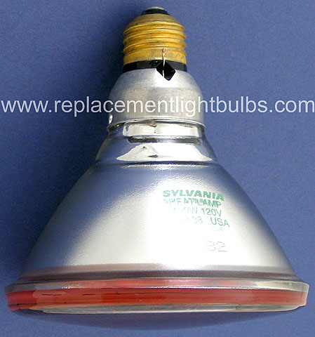 Sylvania 100PAR38/HEAT/RED 100W 120V PAR38 Heat Lamp, Replacement Light Bulb
