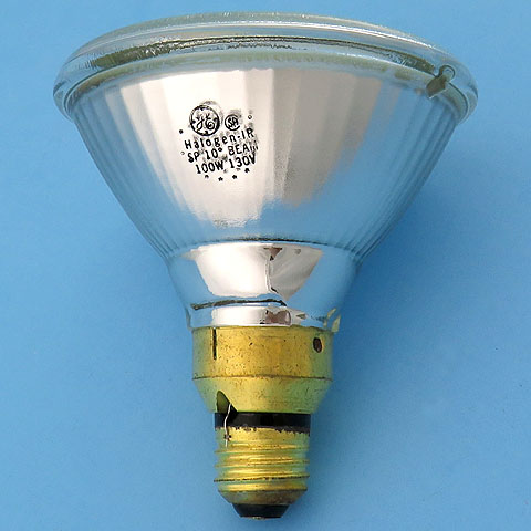 GE 100PAR/HIR/SP10 130V 100W SP 10° Spot Beam Halogen IR Light Bulb