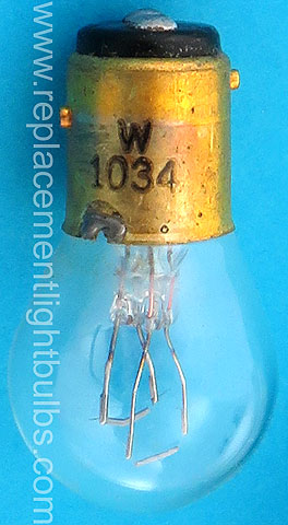 1034 12V 32/3CP S-8 BAY15d Automotive Light Bulb