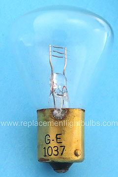 GE 1037 12.8V 3A BA15s RP11 Clear Light Bulb Aircraft Lamp