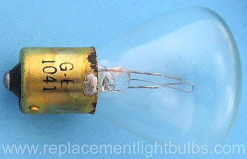 GE 1041 22V 1.5A 50CP BA15s RP11 Special Service Clear Light Bulb Replacement Lamp