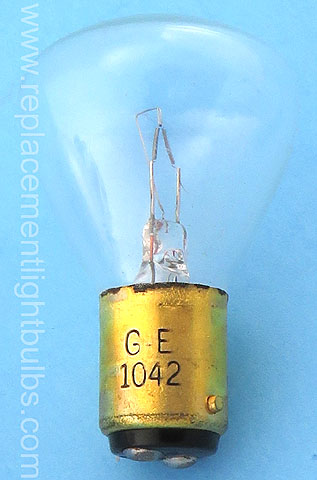 GE 1042 22V 1.5A 50CP BA15d RP11 Special Service Clear Light Bulb Replacement Lamp