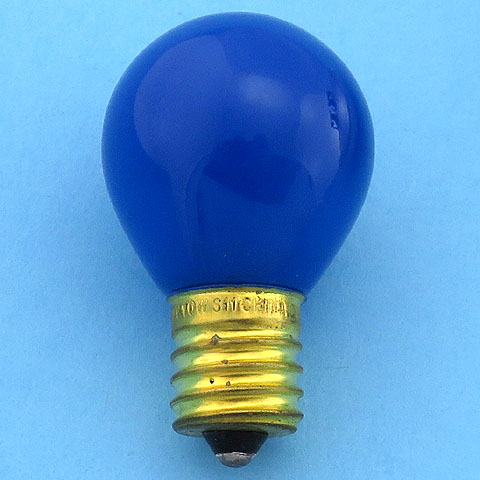 10S11/CB 130V 10W S11 Ceramic Blue Light Bulb