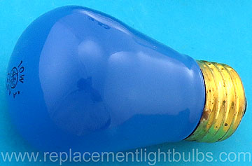 GE 10S14/CB 120V 10W S14 Ceramic Blue Light Bulb