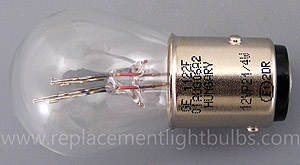 2 x Ge General Electric P21/4W Lamp Lamp Extra Life 12V 12 Volt 21/4 Watt E1
