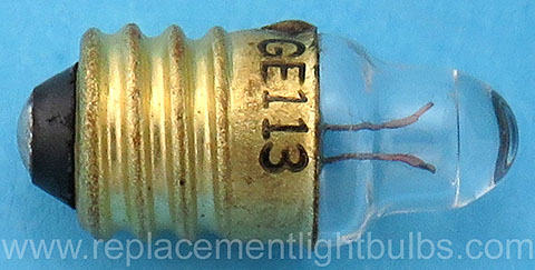 GE 113 GE113 1.3V .22A E10 Lens End Light Bulb