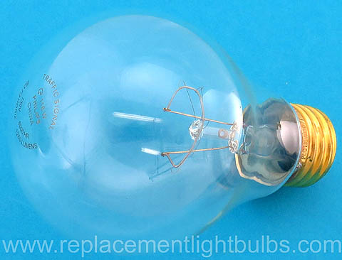 Philips 116A21/TS 130V 116W E26 A21 Clear Traffic Signal Light Bulb Replacement Lamp