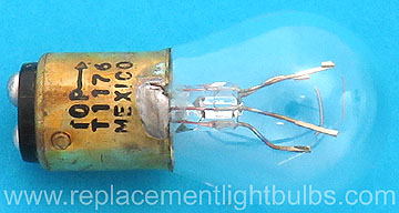 1176 12V 21/6CP S-8 BA15d Automotive Light Bulb Replacement Lamp