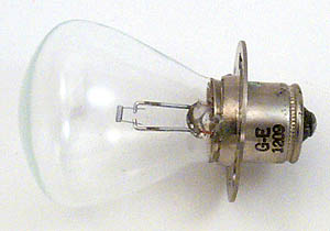 1209 6V 32CP P30s Single Contact Prefocus Auto Spotlight Light Bulb, Replacement Lamp
