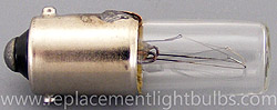 130MB 130V .025A BA9s Miniature Bayonet Light Bulb, Replacement Lamp