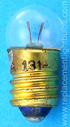 131 1.3V .1A E10 Miniature Screw Light Bulb