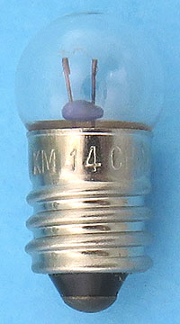 14 2.47V .3A E10 Miniature Screw Light Bulb