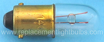 1406 6V .04A T3.5 BA9s Miniature Bayonet Light Bulb