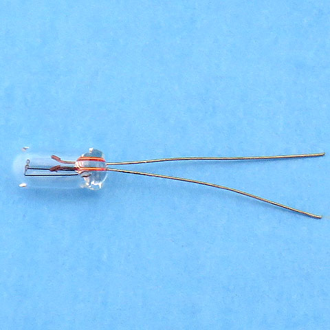 Eiko 2174 12V .04A 40mA Wire Leads Light Bulb