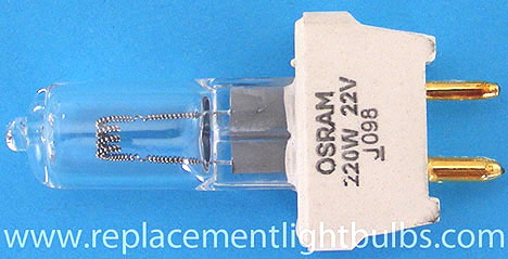 22V 220W 220T4Q/2PPF Osram GY9.5 Surgical Replacement Lamp
