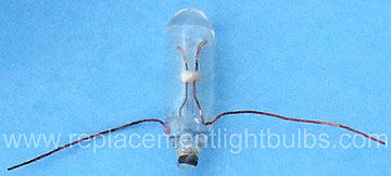 GE 2230 2.5V .3A Medical Wire Leads Lens End Light Bulb