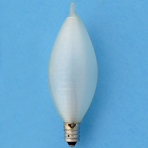 GE 25CC/FW 25W 120V E12 Candelabra Screw Spun Glass Light Bulb