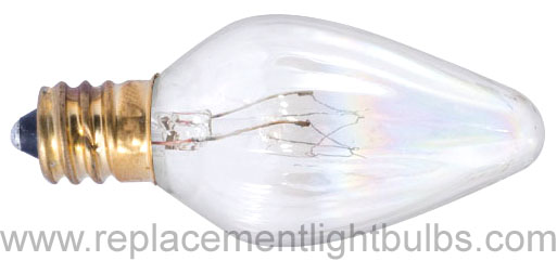 Bulbrite 25F10CL 130V 25W E12 Candelabra Screw Clear Fiesta Flame Light Bulb