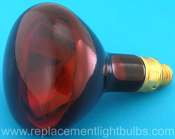 GE 375R40/10 375W 115V Red Heat Lamp Replacement Light Bulb