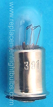 Eiko 381 6.3V .2A T1-3/4 Midget Flange Base Halogen Bulbs