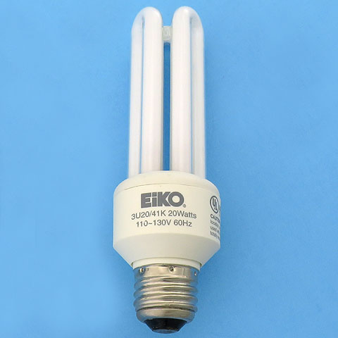 Eiko 3U20/41K 120V 20W 110-130V 20Watts 4100K Energy Saving Light Bulb