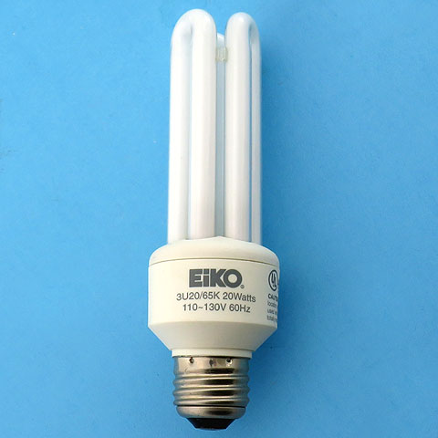 Eiko 3U20/65K 120V 20W 110-130V 20Watts 6500K Energy Saving Light Bulb