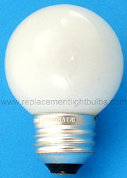 GE 40GM/W 40W 120V White Globe Light Bulb