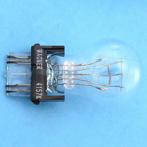 GE/Wagner 4157 4157K 12V 32/3CP Long Life Automotive Lamp Light Bulb